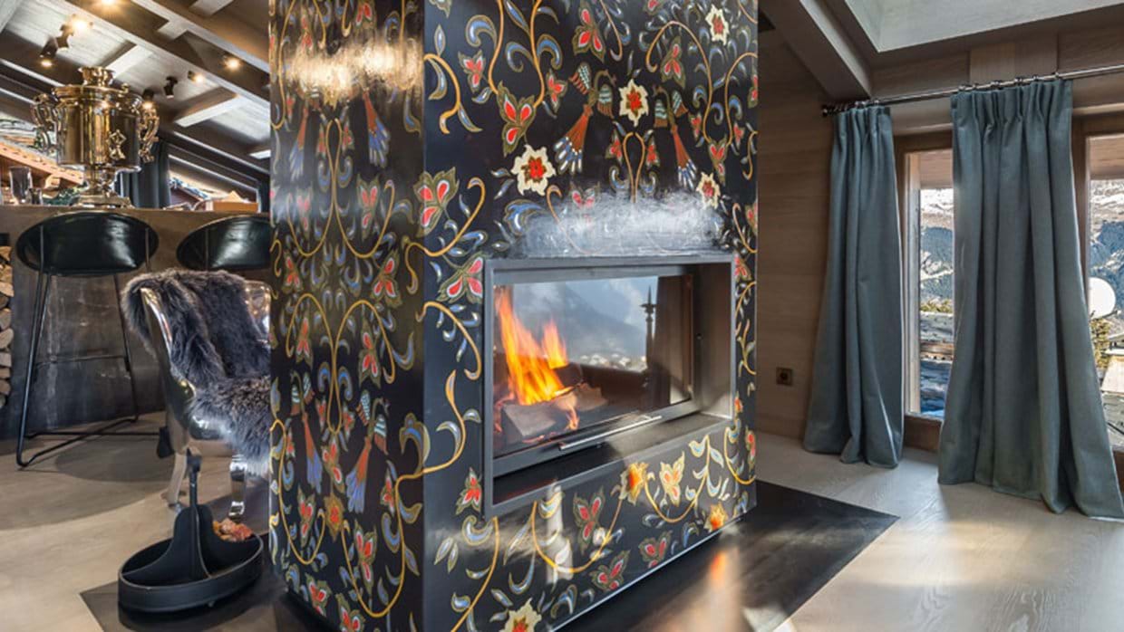 La Datcha Courchevel 1850 Luxury Ski Fireplace img
