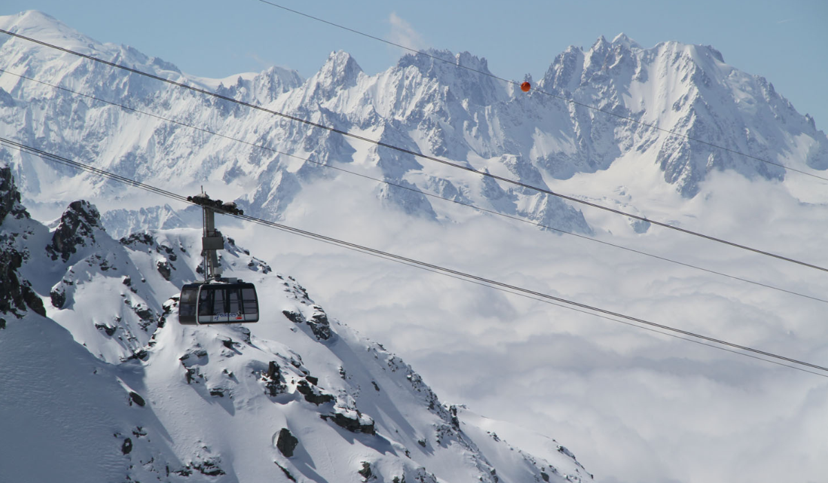 Cable Car in Four Valleys - Verbier, Switzerland